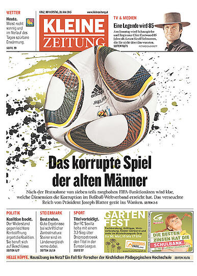 "Die kleine Zeitung" aus Österreich: "Das korrupte Spiel der alten Männer"