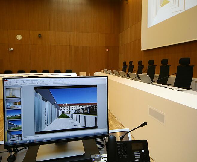 Der neue Hochsicherheitsgerichtssaal in Stadelheim. Die Bilder von der Einweihung!