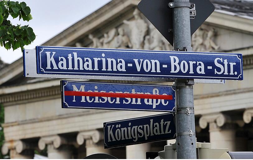 Erst seit zwei Jahren ist die Straße seit nach Katharina von Bora benannt (Archivbild).