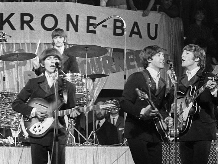 Die Größten: Die Beatles 1966 im Circus Krone-Bau.