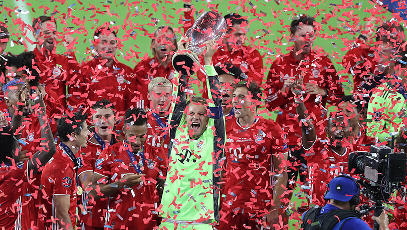 Der Sieg hat den Bayern im Supercup-Finale vor 15.180 Fans gegen den FC Sevilla das Quadruple beschert.