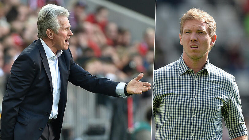 Aktueller Bayern-Trainer und möglicher Nachfolger: Jupp Heynckes (l.) und Julian Nagelsmann.