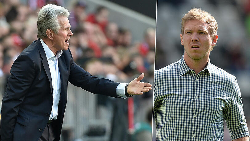 Aktueller Bayern-Trainer und möglicher Nachfolger: Jupp Heynckes (l.) und Julian Nagelsmann. Aktueller Bayern-Trainer und möglicher Nachfolger: Jupp Heynckes (l.) und Julian Nagelsmann.
