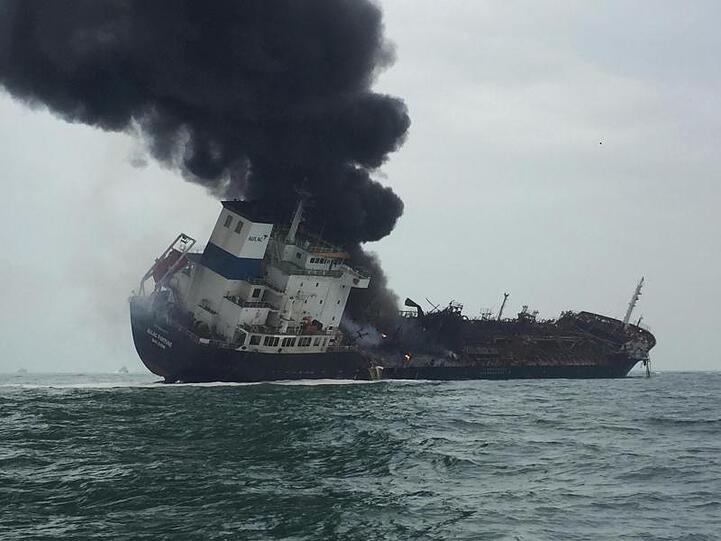 Der Tanker war auf dem Weg von der chinesischen Stadt Dongguan im Perlflussdelta gewesen.