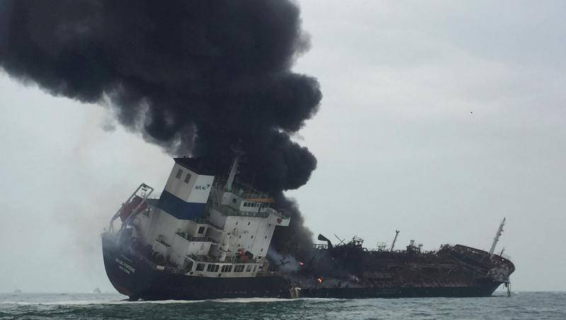 Der Tanker war auf dem Weg von der chinesischen Stadt Dongguan im Perlflussdelta gewesen. Der Tanker war auf dem Weg von der chinesischen Stadt Dongguan im Perlflussdelta gewesen.