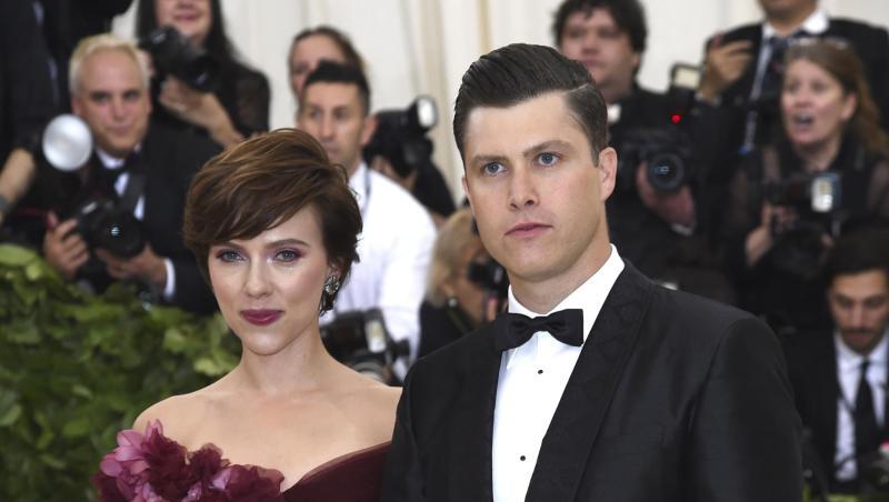 Scarlett Johansson und Colin Jost bei der "Met Gala" 2018. Scarlett Johansson und Colin Jost bei der "Met Gala" 2018.