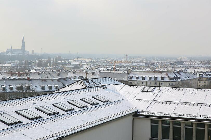 Kalt und auch schön: Winterstimmung in München.