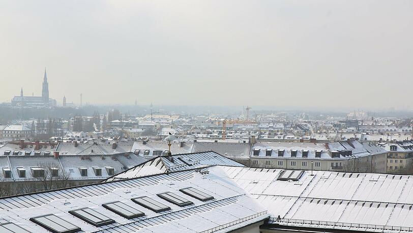 Kalt und auch schön: Winterstimmung in München. Kalt und auch schön: Winterstimmung in München.