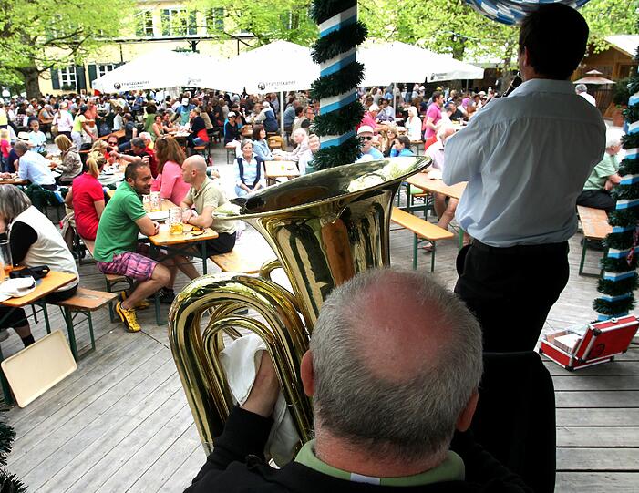 Ein Hotspot unter den Biergärten im südlichen Isartal: Die Waldwirtschaft Großhesselohe.