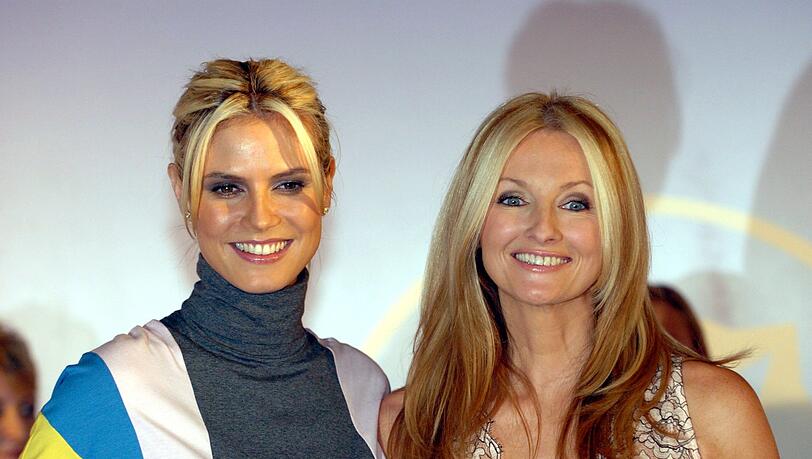 Heidi Klum und Frauke Ludowig bei einem gemeinsamen Auftritt im Jahr 2004