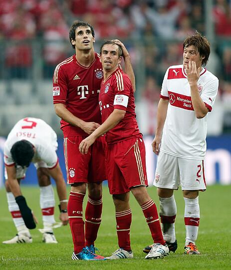 An seinem 24. Geburtstag darf 40-Millionen-Transfer Javi Martínez zum ersten Mal für die Bayern spielen. In der 77. Minute löst er Schweinsteiger ab - und beeindruckt mit einem Pass.