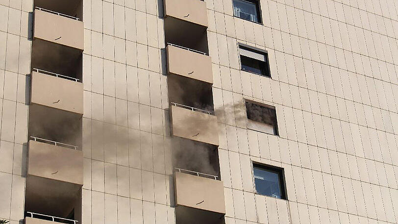 Im siebten Stock brach das Feuer aus.