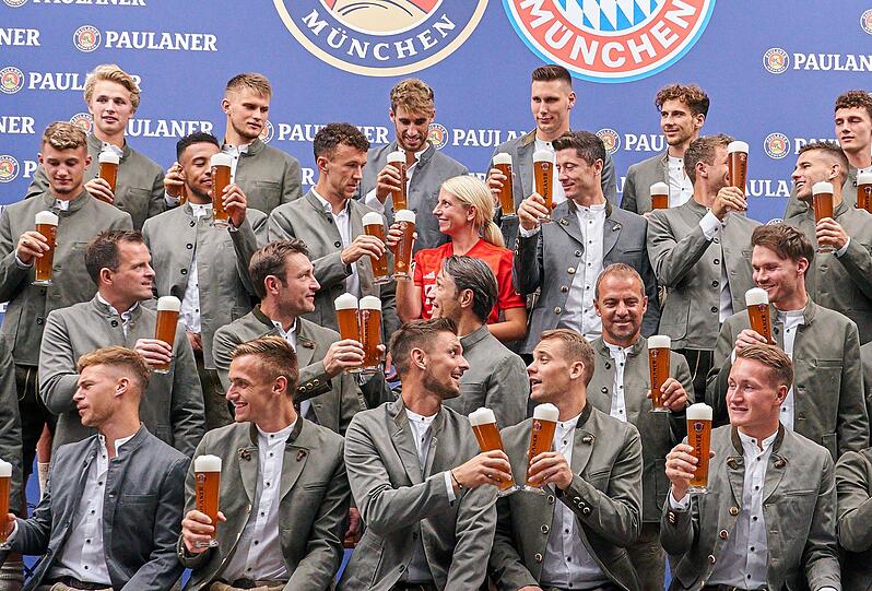 Die Bilder vom Lederhosen-Shooting des FC Bayern.