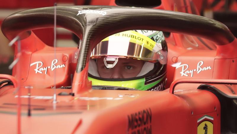 Mick Schumacher fährt in Bahrain die ersten Kilometer in einem Ferrari der Formel 1.