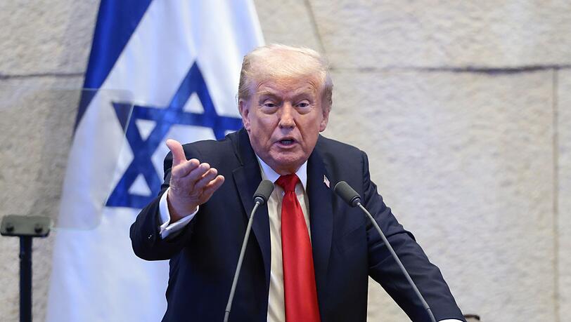 Trump sprach vor der Knesset, dem israelischen Parlament.