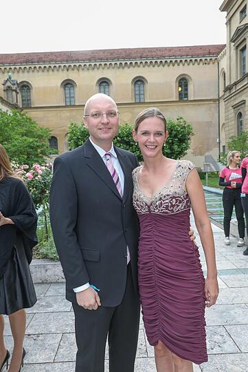 Dominik Stoiber mit Ehefrau Melanie Wiegand