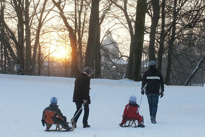 So schön ist die Landeshauptstadt im Winter.
