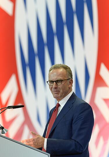 Sprach über die sportliche Entwicklung des FC Bayern: Vorstandsboss Karl-Heinz Rummenigge.