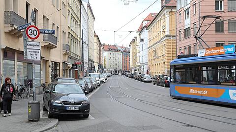 Genau hier passierte es: Blick auf den Abschnitt der Müllerstraße.