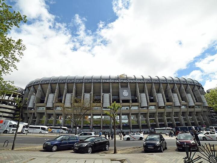 Königliche Spielstätte: Das Santiago Bernabeu in Madrid.