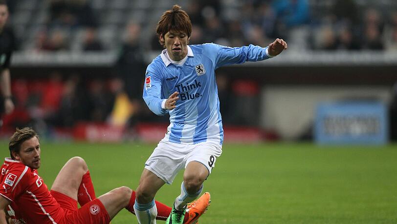 Yuya Osako vom TSV 1860 München. Yuya Osako vom TSV 1860 München.