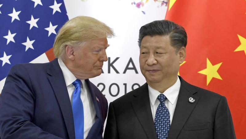 US-Präsident Donald Trump und sein chinesischer Amtskollege Xi Jinping in Osaka. US-Präsident Donald Trump und sein chinesischer Amtskollege Xi Jinping in Osaka.