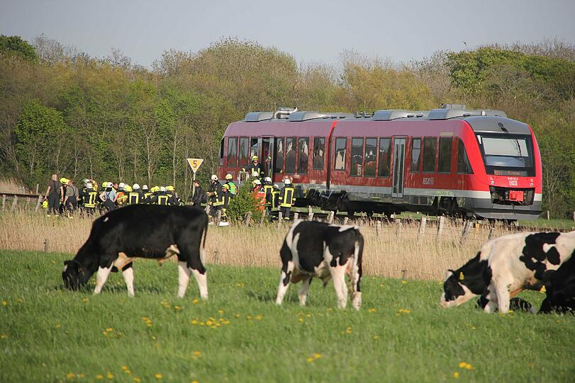 Ein Regionalzug hatte den Pkw einer Urlauberfamilie gerammt. In dem Auto saßen nach Polizeiangaben zwei Erwachsene und drei Kinder. Ein fünfjähriges Kind wurde dabei getötet.