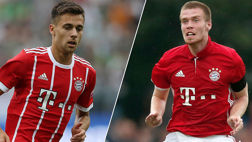 Nachwuchsspieler Milos Pantovic (li.) und Thomas Isherwood verlassen den FC Bayern.