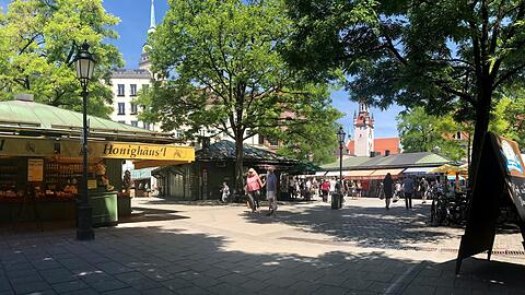 Am Viktualienmarkt ist ein Mann dabei erwischt worden, wie er sich an einem Standl zu schaffen machte. (Symbolbild)