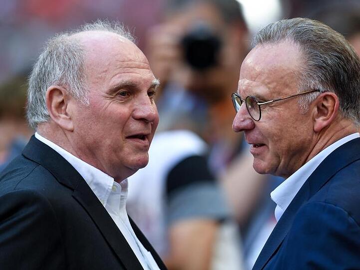 Uli Hoeneß (l.) und Karl-Heinz Rummenigge. Foto: Sven Hoppe/Archivbild