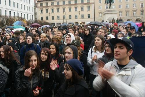 Schon biem Schulstreik im vergangenen November nahmen etwa 3000 Münchner Schüler teil.