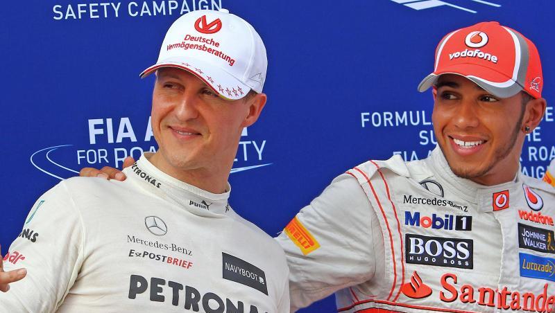 Michael Schumacher (l) und Lewis Hamilton 2012 beim Großen Preis von Malaysia. Michael Schumacher (l) und Lewis Hamilton 2012 beim Großen Preis von Malaysia.