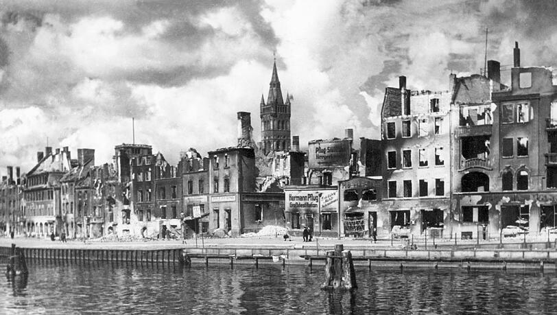 Das zerstörte Königsberg (Archivbild). Das zerstörte Königsberg (Archivbild).