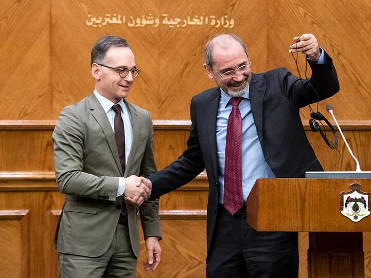Außenminister Heiko Maas (l) und sein jordanischer Amtskollege Aiman Safadi.