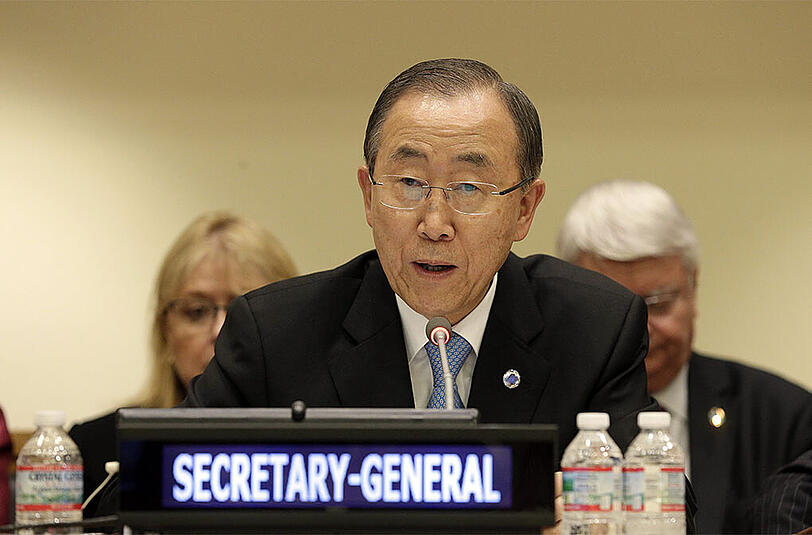 Den Angehörigen der Opfer in Afghanistan sprach Ban Ki Moon sein Beileid aus.