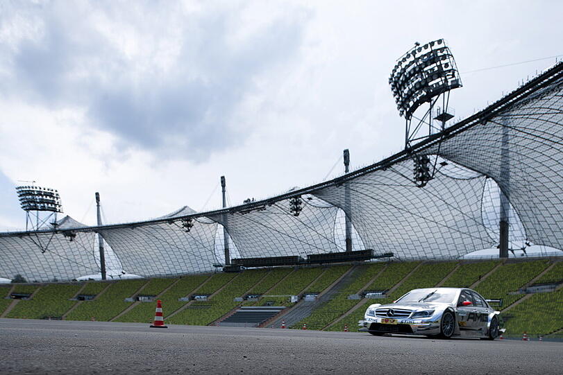 Das Olympiastadion als Rennstrecke: Die DTM kommt nach München.