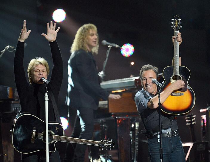 Riesiger Star-Auflauf beim Benezifkonzert zugunsten der Opfer von Hurrikan Sandy in New York