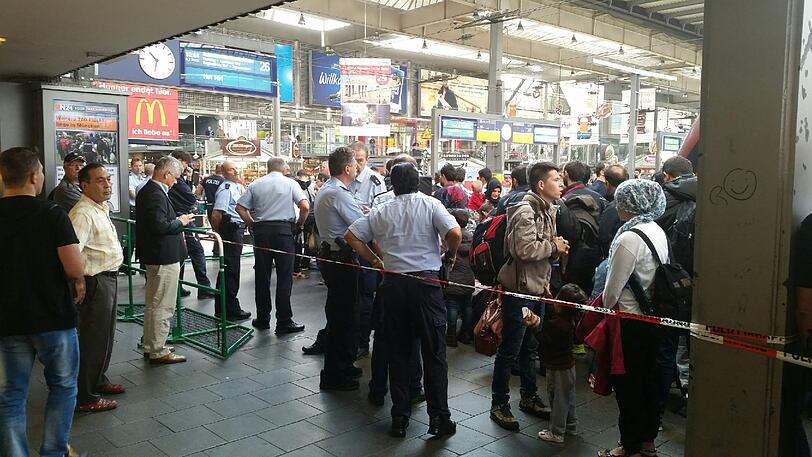 Die Bilder zur Flüchtlingssituation in München vom Wochenende.