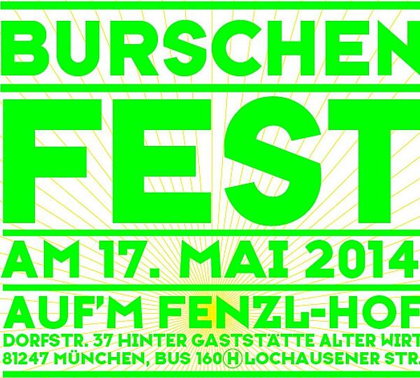 Das Plakat des diesjährigen Burschenfests.