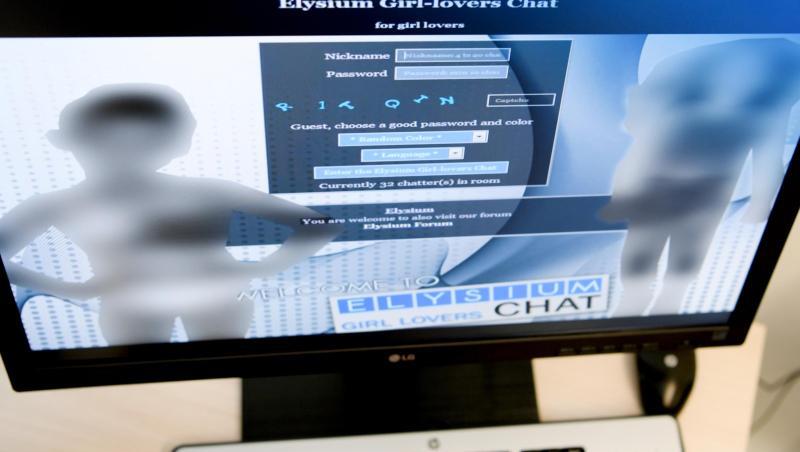 Screenshot einer Login-Seite der Kinderpornografie-Plattform "Elysium". Screenshot einer Login-Seite der Kinderpornografie-Plattform "Elysium".