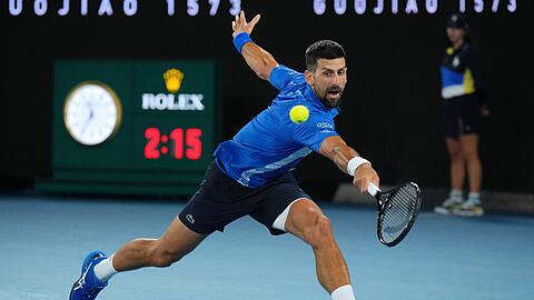 Novak Djokovic kämpfte sich trotz Verletzung ins Halbfinale gegen Alexander Zverev.
