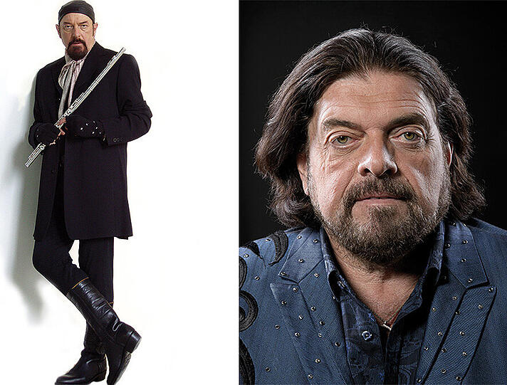 Jethro Tull&rsquo;s Ian Anderson (links)etablierte die Querflöte in der Rockmusik und trifft auf Alan Parsons Live Project, der seine größten Hits präsentiert.