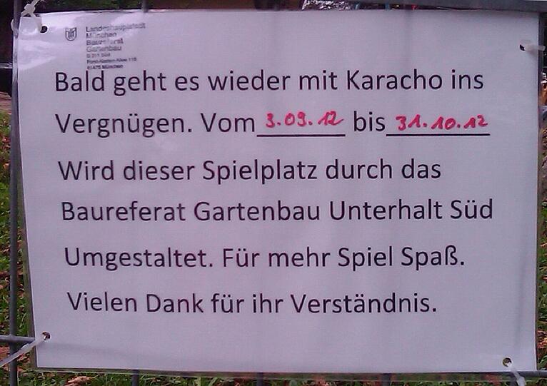 Endlich eine vielversprechende Nachricht der Stadt München: Bald kann das Spielvergnügen wieder losgehen.