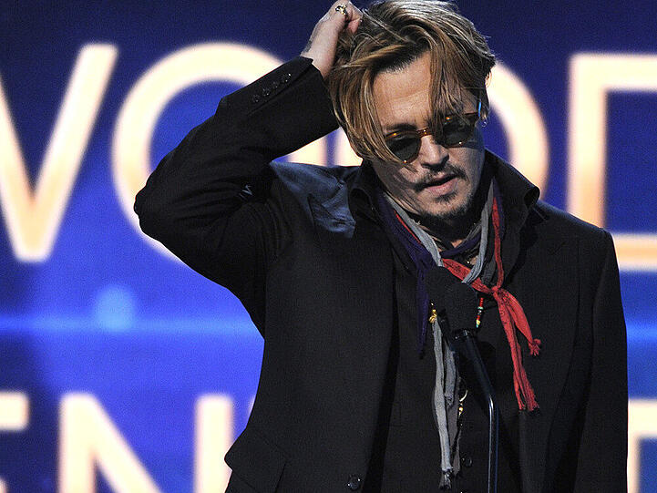 Nicht sein bester Abend: Johnny Depp bei den Hollywood Film Awards in Los Angeles