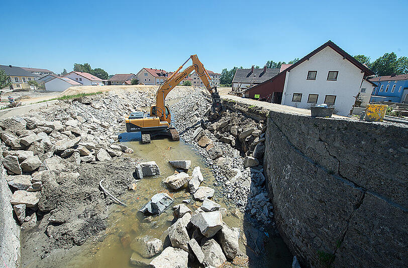 Einen Monat nach der verheerenden Flut - Bilder aus Simbach am Inn.