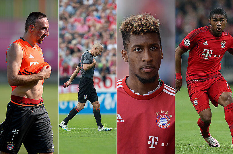 Bayerns Flügelspieler sind nur selten gemeinsam fit.