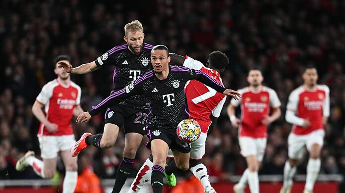 An beiden Bayern-Toren beim 2:2 gegen den FC Arsenal beteiligt: Offensivstar Leroy Sané (vorn).