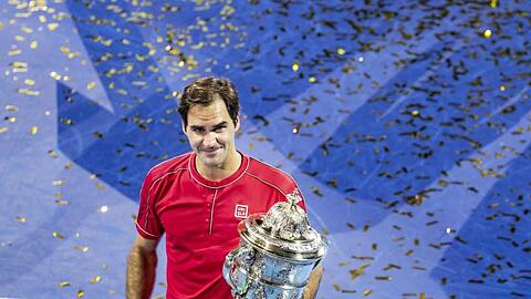 Roger Federer hatte zum zehnten Mal den Titel des Hallenturniers in seiner Heimatstadt Basel gewonnen.