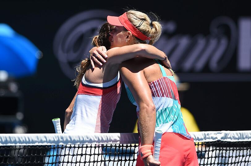 Anqelique Kerber und Annika Beck.