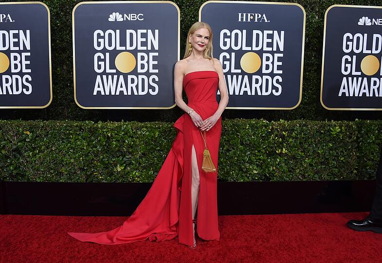 Gleiche Farbe, anderes Ergebnis: Nicole Kidman hat an diesem Abend die bessere Wahl getroffen.